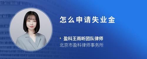 怎么申請失業(yè)金