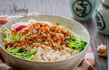 甜辣鸡肉蔬菜拌饭丨健康·三餐