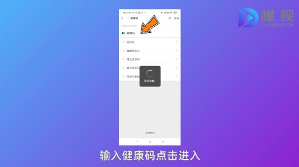 點(diǎn)擊小程序輸入健康碼后進(jìn)入