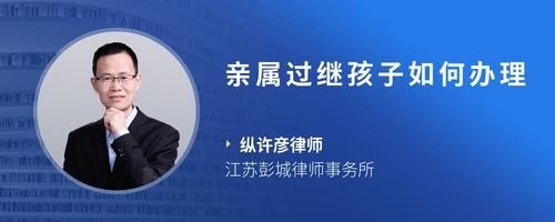 親屬過繼孩子如何辦理