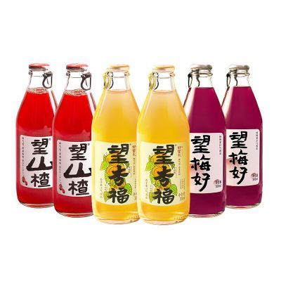 好望水 兔年禮盒混合口味 望山楂*2望杏福*1望梅好*1望桃花*1望檸萌*1 果汁禮盒 望山楂望杏福望梅好 300ml*6