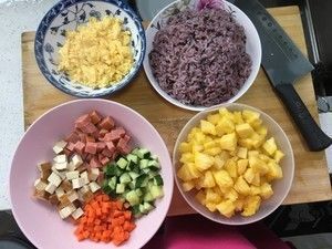 低脂健康凤梨炒饭的做法步骤 第5步