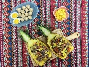 低脂健康凤梨炒饭的做法步骤 第7步