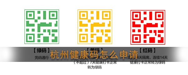 杭州健康碼申請(qǐng)開通教程