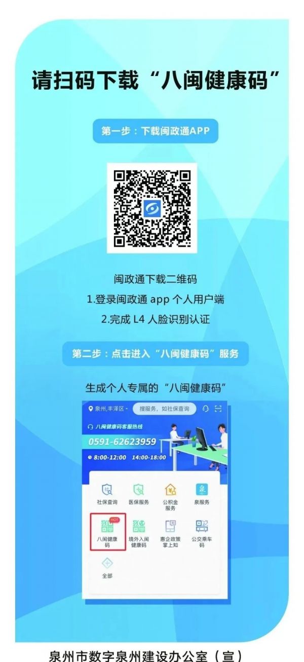 【通知公告：推廣應(yīng)用“八閩健康碼”】——泉州盛世領(lǐng)墅小金星幼兒園-幼師課件網(wǎng)第3張圖片