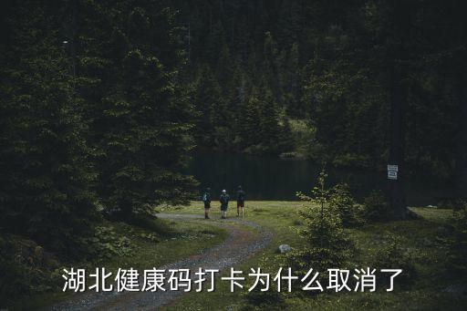 湖北健康碼打卡為什么取消了