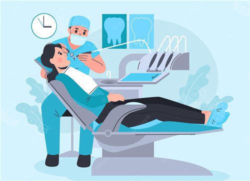 牙医看牙图