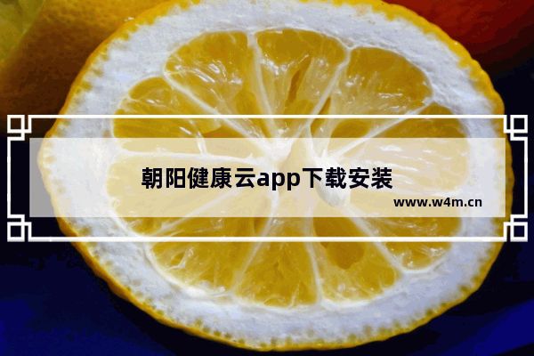 朝陽健康云app下載安裝