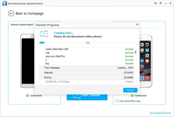 将数据从三星传输到iPhone