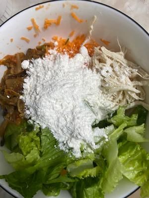 新手也能學會的健康蔬菜燒/蔬菜餅的做法 步驟2
