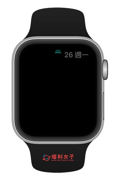 Apple Watch 睡眠模式的睡眠畫面