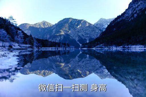 微信掃一掃測 身高