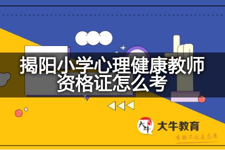 揭陽小學(xué)心理健康教師資格證