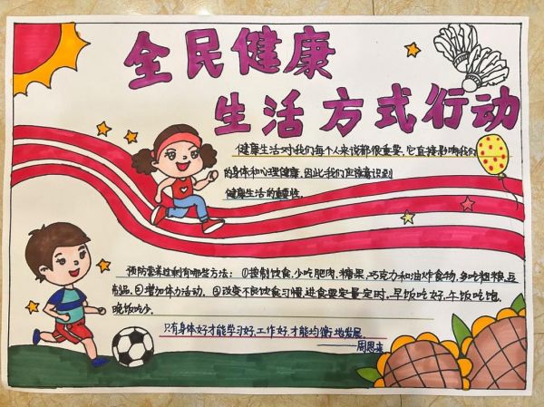 健康行为与生活方式手抄报 健康行为与生活方式手抄报视频