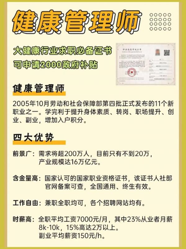 中医健康管理师 报名