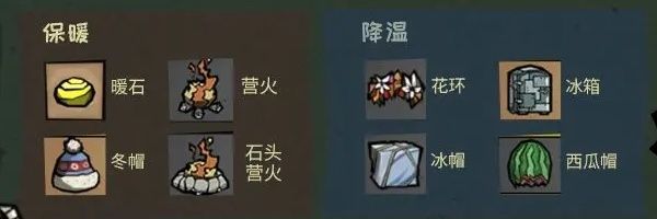 饥困荒野体温对血量的影响介绍