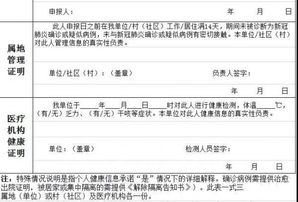 唐山丰润区规范出丰人员健康证明通告