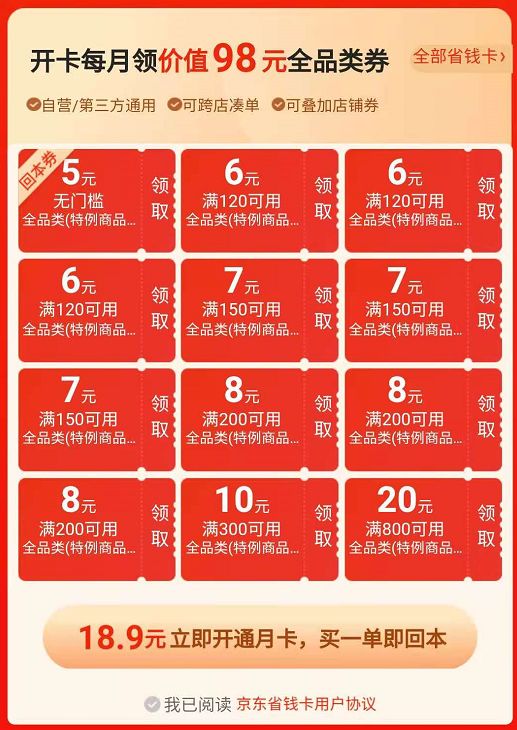 什么是京东省钱卡，怎么开通京东省钱卡