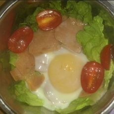 (无油减肥餐)鸡蛋火腿吐司