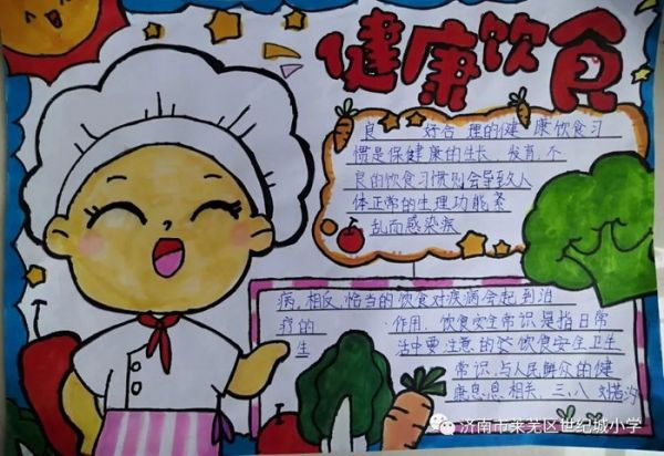 健康饮食营养手抄报图片