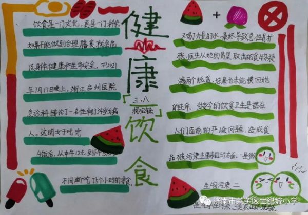 饮食营养与健康手抄报