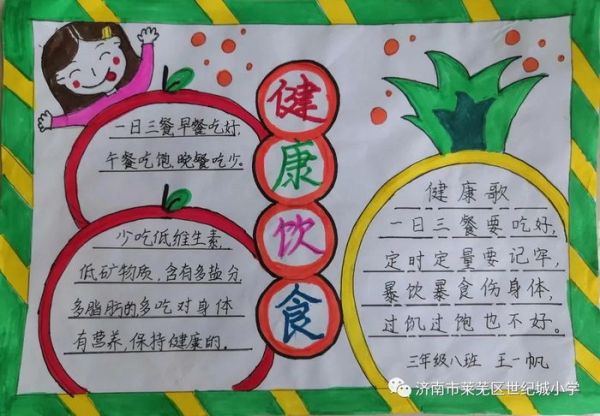 营养健康饮食的手抄报