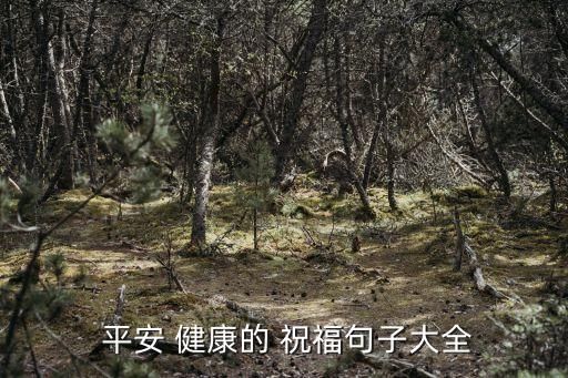  平安 健康的 祝福句子大全