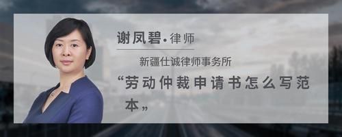 劳动仲裁申请书怎么写范本