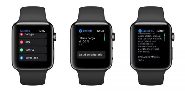 SaludbateríaApple Watch