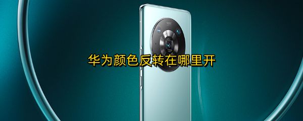 华为颜色反转在哪里开