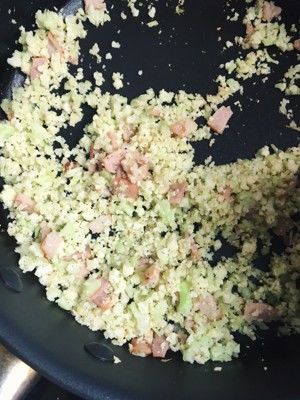 {健康美食}照燒菜花米金槍魚(yú)拌飯的做法步驟 第4步