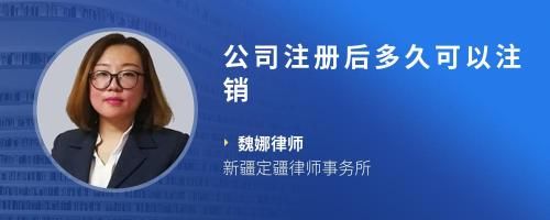 公司注冊(cè)后多久可以注銷(xiāo)