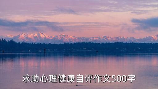 求助心理健康自评作文500字