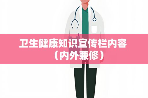 衛(wèi)生健康知識宣傳欄內(nèi)容 （內(nèi)外兼修）