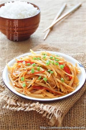 酸辣土豆絲的做法 步驟4