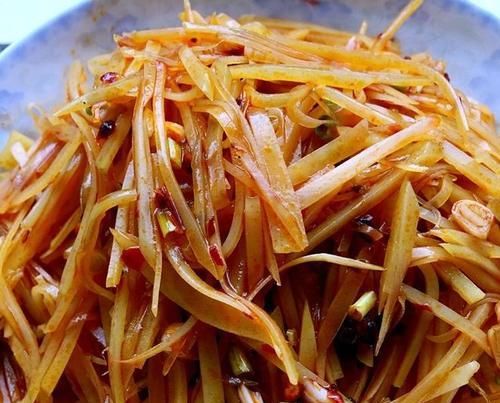 美味健康，XO鮭魚炒土豆絲的做法（以XO醬為調(diào)料）