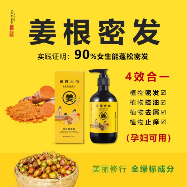 【若安好洗發(fā)水38】頭油洗發(fā)水怎么選牌子:茶理大帝生姜洗發(fā)水控油蓬松去屑止癢孕婦洗發(fā)水正品60852