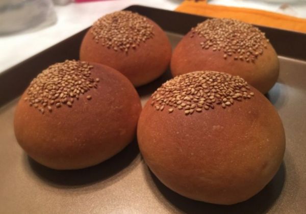汉堡包(超级简单,一次发酵)