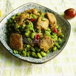臭豆腐煎毛豆兒的做法[圖]