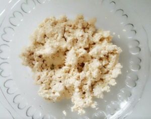 健康美味的蝦仁蔬菜豆腐餅的做法步驟 第4步