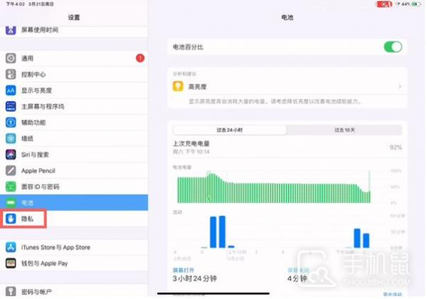 ipad10如何查看电池健康