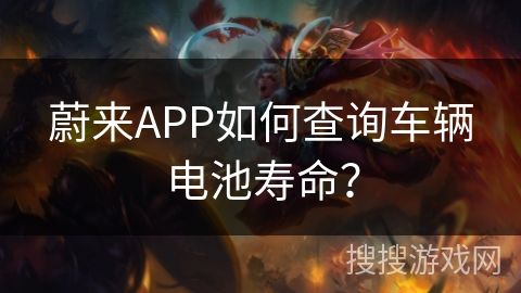 蔚來APP如何查詢車輛電池壽命？