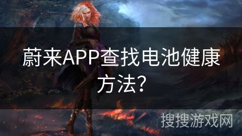 蔚來APP查找電池健康方法？