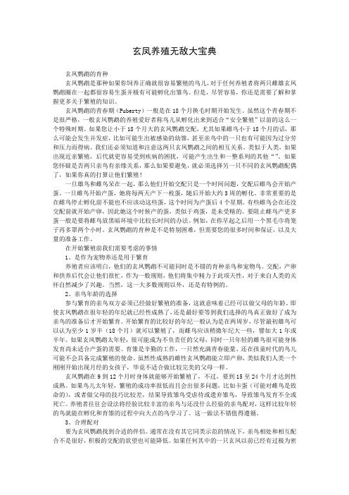 玄鳳養(yǎng)殖無敵大寶典