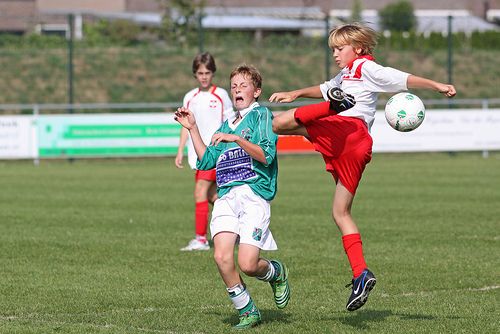 Playing Soccer