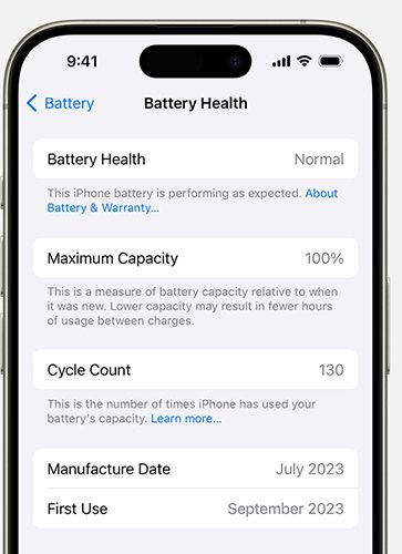 檢查電池健康狀況以修復(fù)更新后 iPhone 充電緩慢的問題