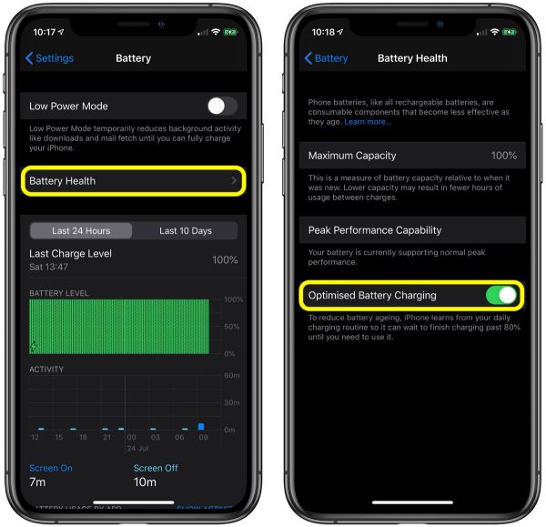 如何在 iOS 13 的設備上開啟「優(yōu)化電池充電」？
