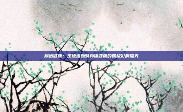 踢出健康：足球运动对身体健康的积极影响探究
