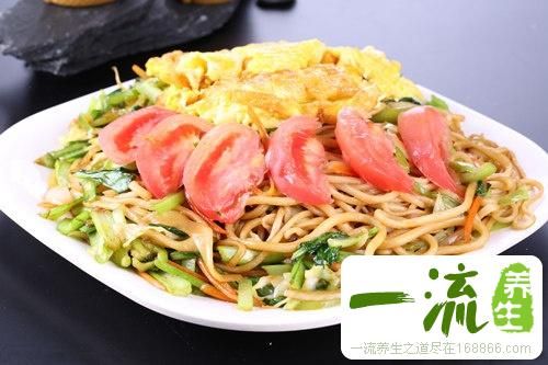 番茄雞蛋炒面