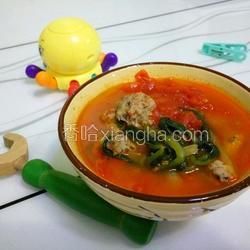 番茄牛肉丸子汤的做法[图]